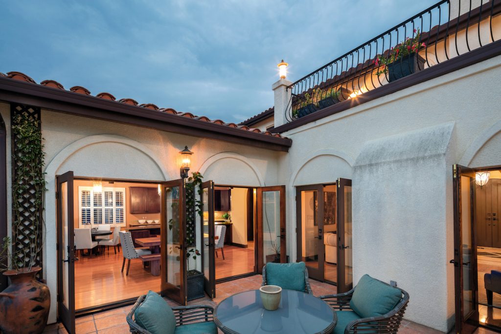 porch of a beautiful house