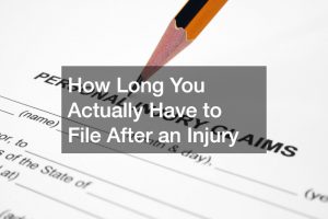 How Long You Actually Have to File After an Injury